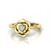 Zásnubný prsteň biele zlato s brliantom 0066
